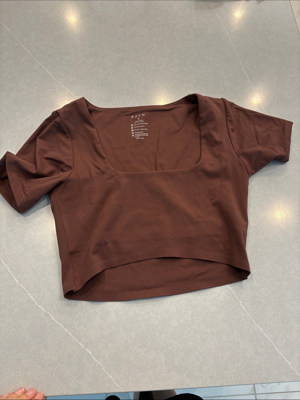 Brown Activewear Set - Top & Leggings - Picture 3 of 6
